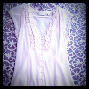 New York & Company Beige Blouse